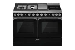 Smeg 120cm Portofino Dual Fuel Range Cooker | CPF120IGMPBL | Black