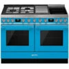Smeg 120cm Portofino Dual Fuel Range Cooker | CPF120IGMPT | Turquoise -Home Appliances CPF120IGMPT 1 a0e92622 3736 43bd 8cd6 89d95139f236