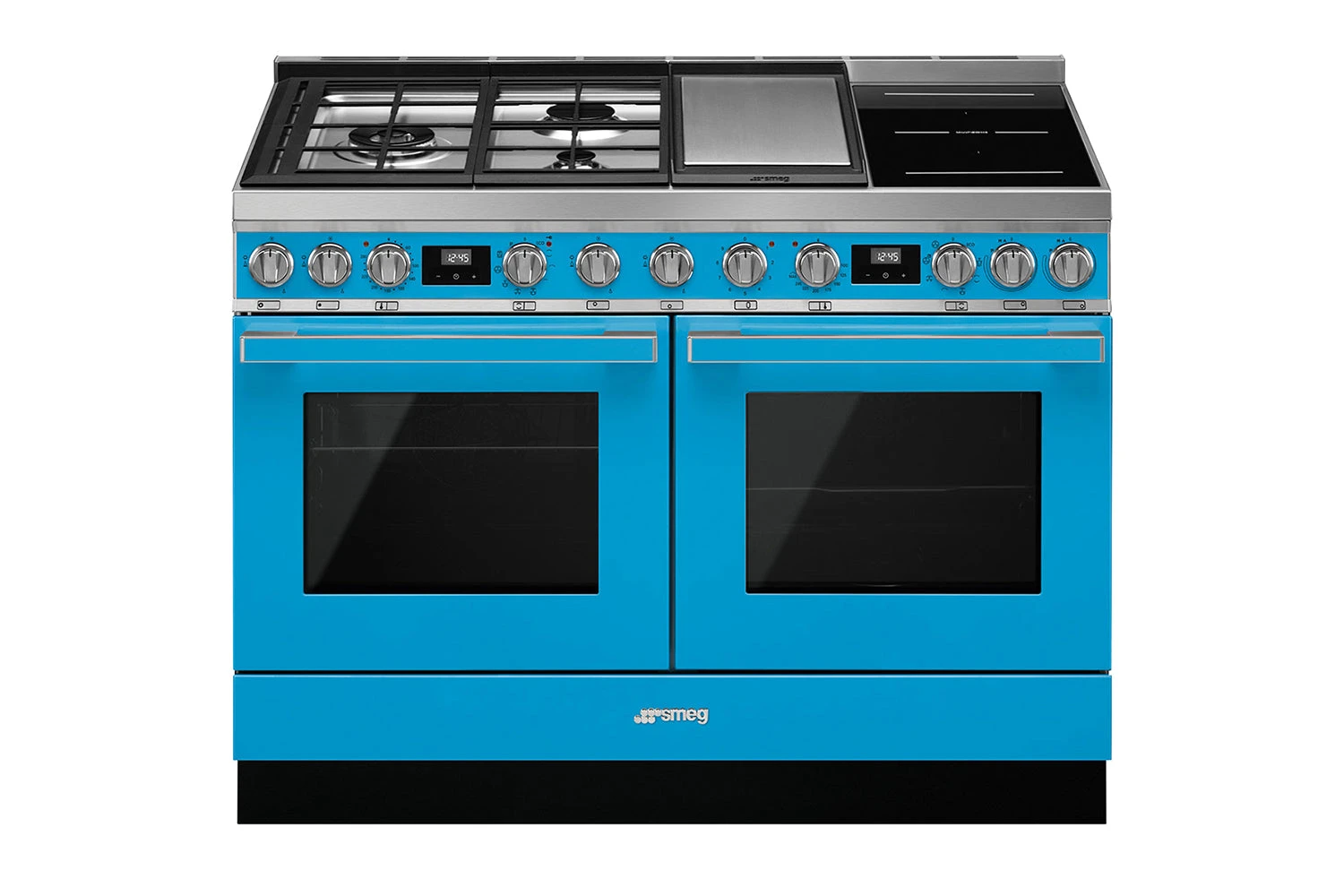 Smeg 120cm Portofino Dual Fuel Range Cooker | CPF120IGMPT | Turquoise 3 Smeg 120cm Portofino Dual Fuel Range Cooker | CPF120IGMPT | Turquoise