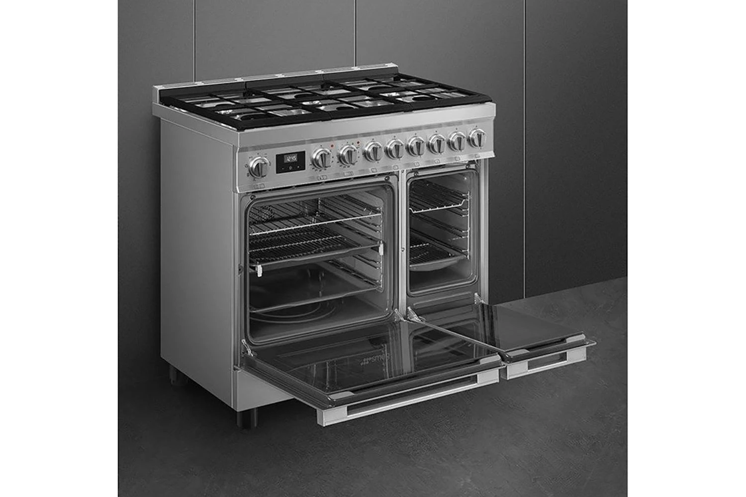 Smeg 90cm Portofino Dual Fuel Range Cooker | CPF92GMX | Stainless Steel 12 Smeg 90cm Portofino Dual Fuel Range Cooker | CPF92GMX | Stainless Steel - Image 10