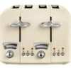 Delonghi Argento Flora 4 Slice Toaster | CT04BG | Beige -Home Appliances CT04.BG