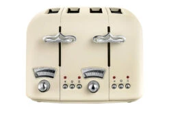 Delonghi Argento Flora 4 Slice Toaster | CT04BG | Beige