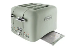 Delonghi Argento Flora 4 Slice Toaster | CT04GR | Green -Home Appliances CT04 4