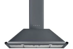 Smeg 110cm Victoria Chimney Cooker Hood | KT110GRE | Slate Grey
