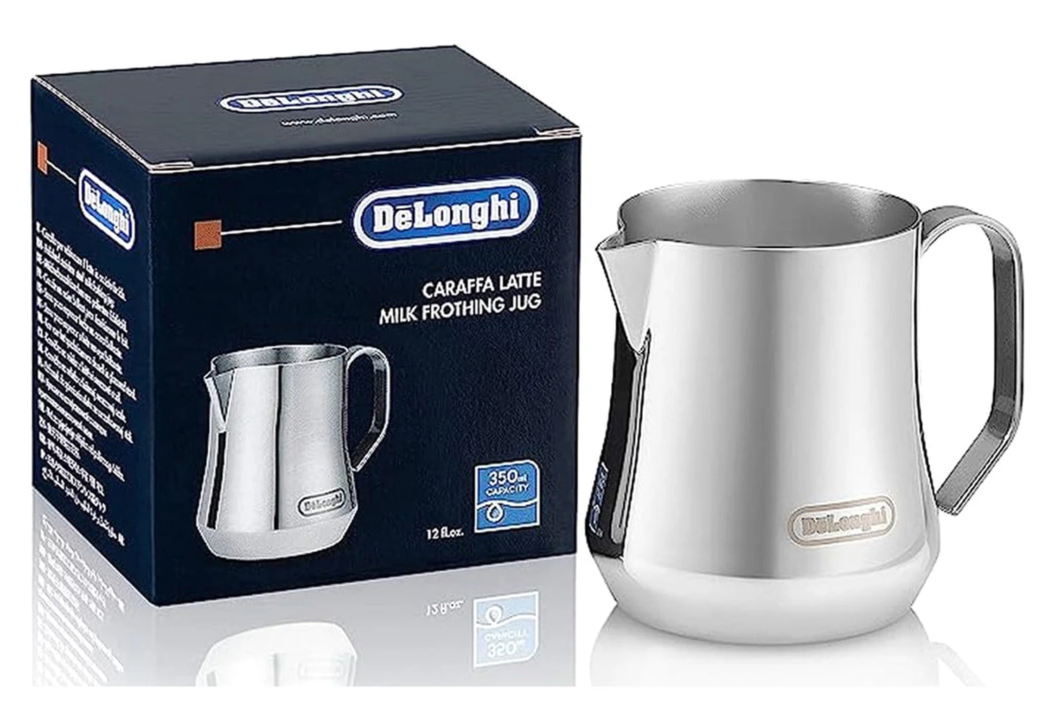 DeLonghi Milk Frothing Jug | Stainless Steel 6 DeLonghi Milk Frothing Jug | Stainless Steel - Image 4