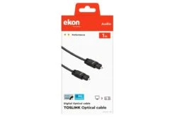 Ekon Toslink Cable With Fibre-optic Connectors | 1m -Home Appliances ECATOSL10K 4
