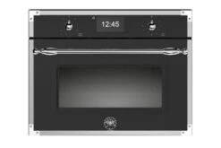Bertazzoni 60cm Heritage Series Built-In Electric Microwave Combination Oven | F457HERMWTNE | Nero
