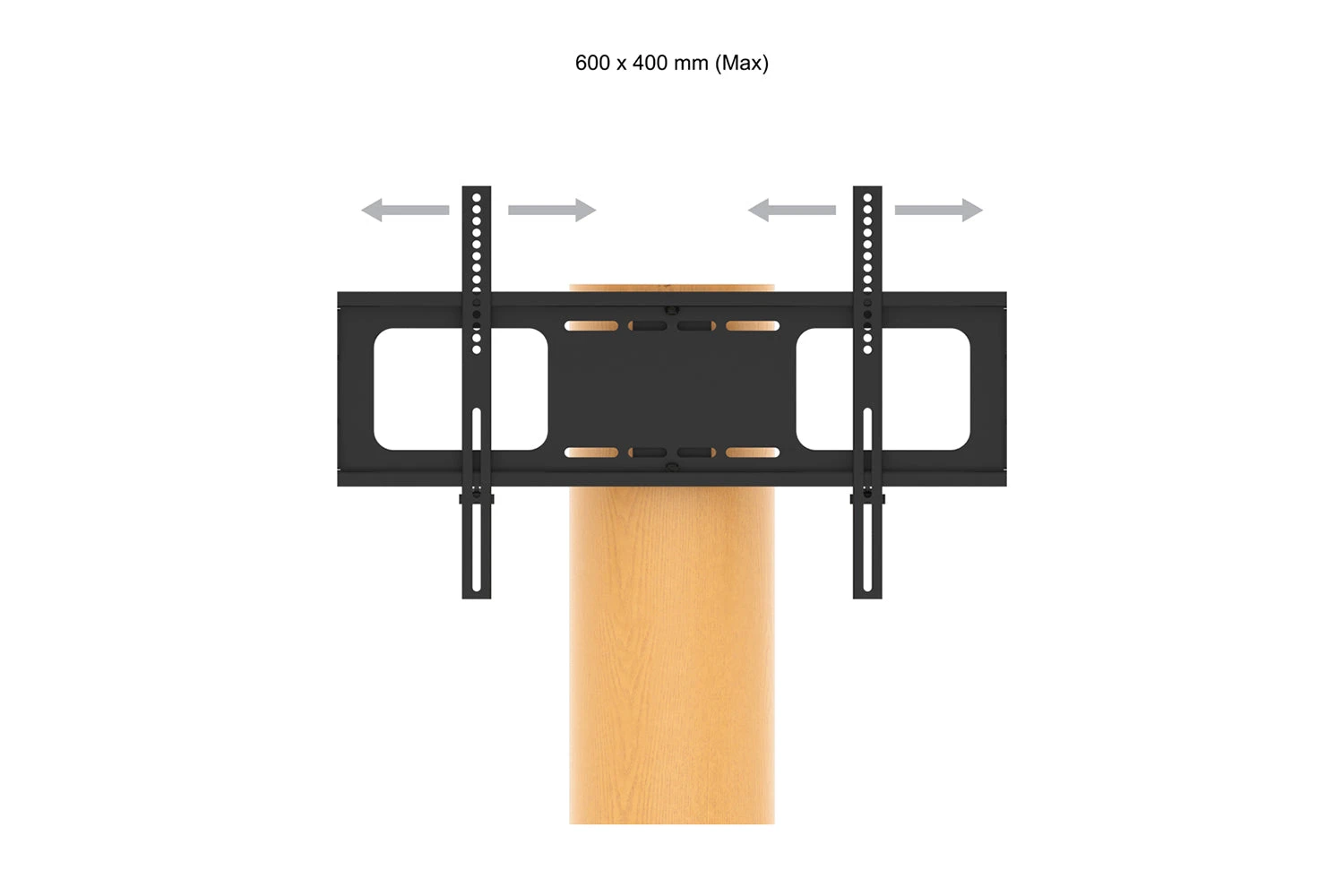 AVF Chepstow One 93cm Column TV Stand, For TVs 32-65" | Oak| FL930CHEO 9 AVF Chepstow One 93cm Column TV Stand, For TVs 32-65" | Oak| FL930CHEO - Image 7