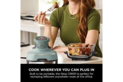 Ninja CRISPi 4-in-1 Portable Glass Air Fryer | FN101UKSG | Sage Green -Home Appliances FN101UKSG 10