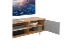 AVF Harbour 2m TV Stand For TVs Up To 95"| Light Wood And Grey | FS2000HARLWG -Home Appliances FS2000HARLWG 05 300dpi