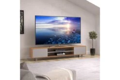 AVF Harbour 2m TV Stand For TVs Up To 95"| Light Wood And Grey | FS2000HARLWG -Home Appliances FS2000HARLWG 06 300dpi