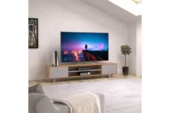 AVF Harbour 2m TV Stand For TVs Up To 95"| Light Wood And Grey | FS2000HARLWG -Home Appliances FS2000HARLWG 08 300dpi
