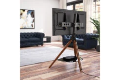 AVF Hoxton Freestanding Tripod TV Stand For TVs 32-70" | Dark Wood | FSL1000HOXDWB -Home Appliances FSL1000HOXDWB 6