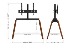 AVF Hoxton Quad Freestanding TV Stand For TVs 32-86" | Dark Wood | FSL1120HOQDWB -Home Appliances FSL1120HOQDWB 8 706d0abb 27ca 40bb 91f5 53ca4ca8dc7c