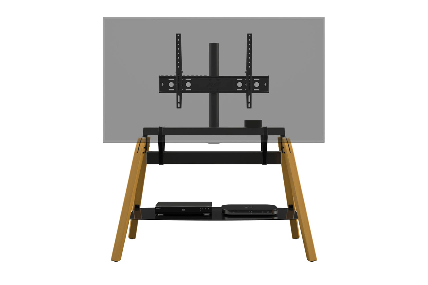 AVF Hoxton Quad Freestanding TV Stand For TVs 32-86" | Light Wood | FSL1120HOQLWB 7 AVF Hoxton Quad Freestanding TV Stand For TVs 32-86" | Light Wood | FSL1120HOQLWB - Image 5