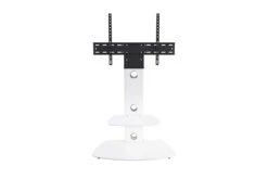 AVF Lucerne 70cm Column TV Stand For TVs 32-65" | Satin White | FSL700LUCSWW