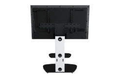 AVF Lucerne 70cm Column TV Stand For TVs 32-65" | Satin White & Black Glass| FSL700LUCSW -Home Appliances FSL700LUCSW 9