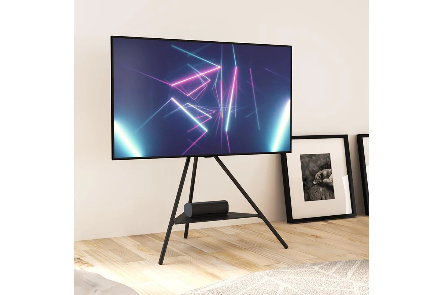 AVF Tiga Freestanding Metal Tripod TV Stand For TVs 32-65" | Black | FSL900TIGB 4 AVF Tiga Freestanding Metal Tripod TV Stand For TVs 32-65" | Black | FSL900TIGB - Image 2