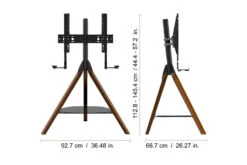 AVF Hoxton Sound Freestanding Tripod TV + Soundbar Stand For TVs 32-70" | Dark Wood | FSLK1001HOXDWB 15 AVF Hoxton Sound Freestanding Tripod TV + Soundbar Stand For TVs 32-70" | Dark Wood | FSLK1001HOXDWB -Home Appliances FSLK1001HOXDWB 7