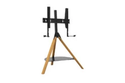 AVF Hoxton Sound Freestanding Tripod TV + Soundbar Stand | Light Wood For TVs 32-70" | FSLK1001HOXLWB
