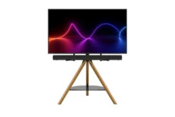 AVF Hoxton Sound Freestanding Tripod TV + Soundbar Stand | Light Wood For TVs 32-70" | FSLK1001HOXLWB -Home Appliances FSLK1001HOXLWB 2