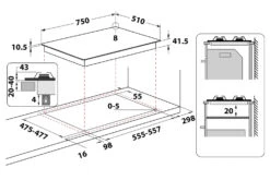 Hotpoint 75cm Built-in Gas Hob | FTGHG751D/H(BK) -Home Appliances FTGHG751DH BK 12