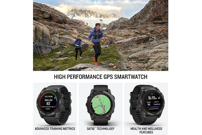 Garmin Fenix 7 Pro Solar Smart Watch | 47mm | Slate Grey/Black 5 Garmin Fenix 7 Pro Solar Smart Watch | 47mm | Slate Grey/Black - Image 3