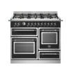 Bertazzoni 100cm Heritage Series Dual Fuel Range Cooker | HER106L3ENET | Nero Matt -Home Appliances HER106L3ENET