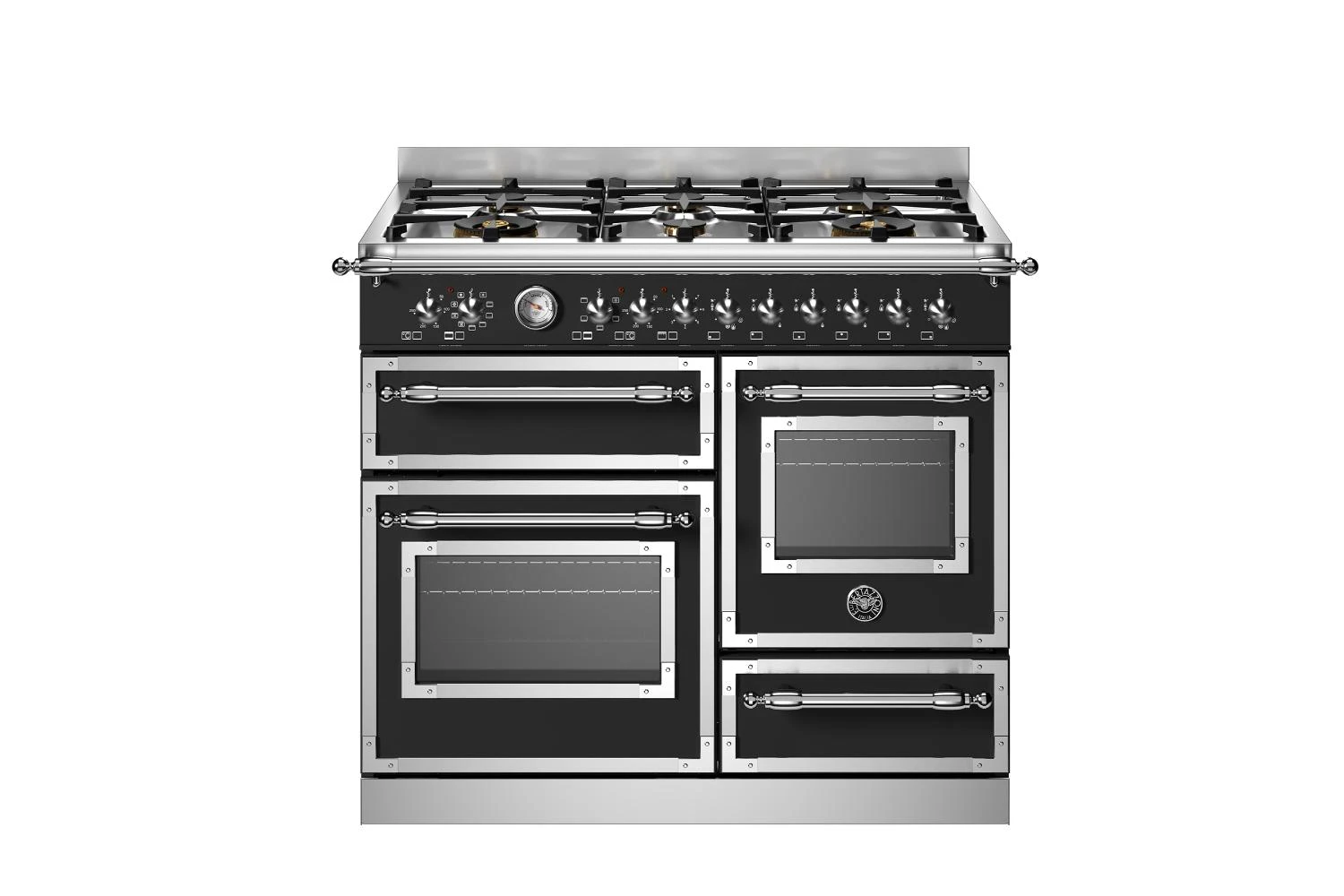 Bertazzoni 100cm Heritage Series Dual Fuel Range Cooker | HER106L3ENET | Nero Matt 3 Bertazzoni 100cm Heritage Series Dual Fuel Range Cooker | HER106L3ENET | Nero Matt