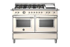 Bertazzoni Heritage Series 120cm Electric Range Cooker | HER126G2EAVT | Ivory