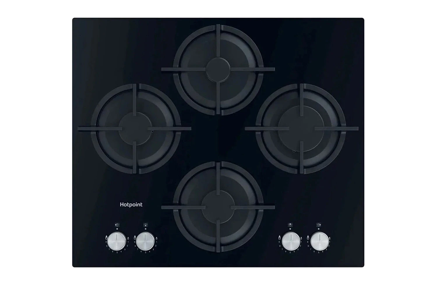 Hotpoint 59.6cm Built-in Gas Hob | HGS61SBK 3 Hotpoint 59.6cm Built-in Gas Hob | HGS61SBK