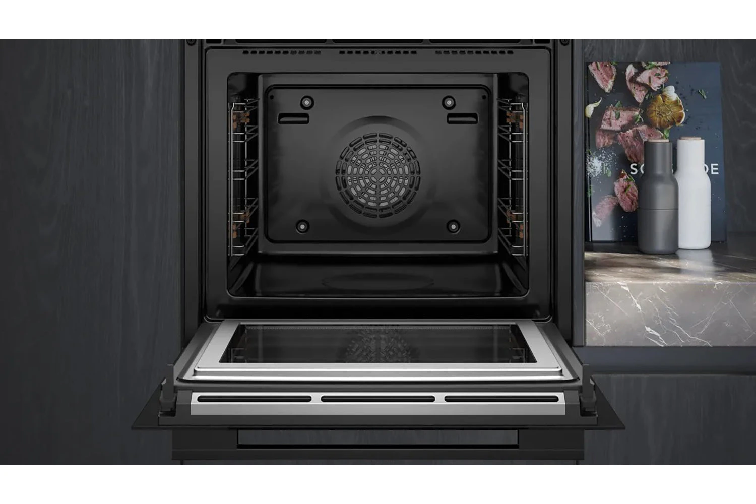 Siemens IQ700 Built-in Single Oven With Microwave | HM776G1B1B | Black 6 Siemens IQ700 Built-in Single Oven With Microwave | HM776G1B1B | Black - Image 4