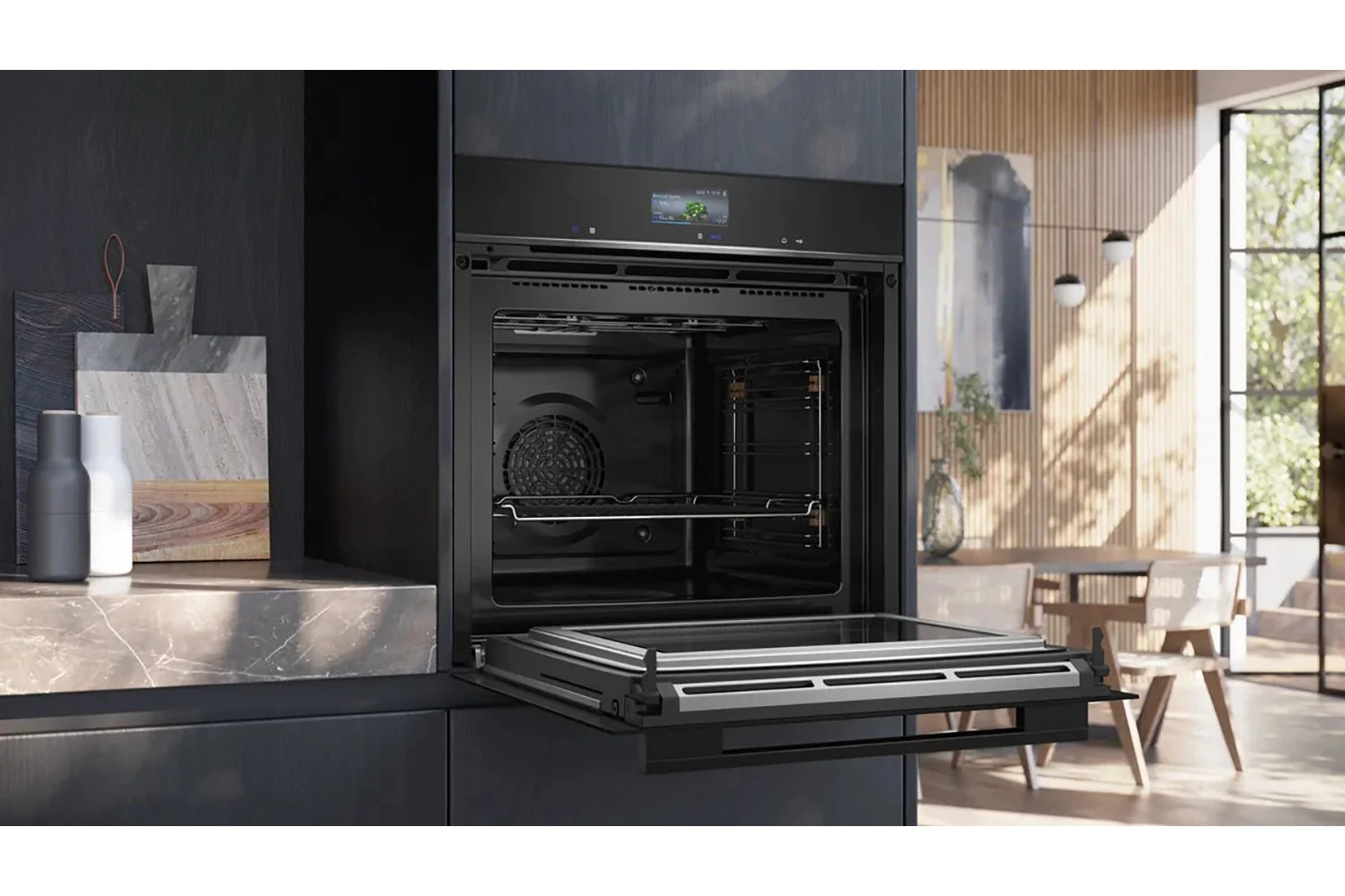 Siemens IQ700 Built-in Single Oven With Microwave | HM776G1B1B | Black 7 Siemens IQ700 Built-in Single Oven With Microwave | HM776G1B1B | Black - Image 5
