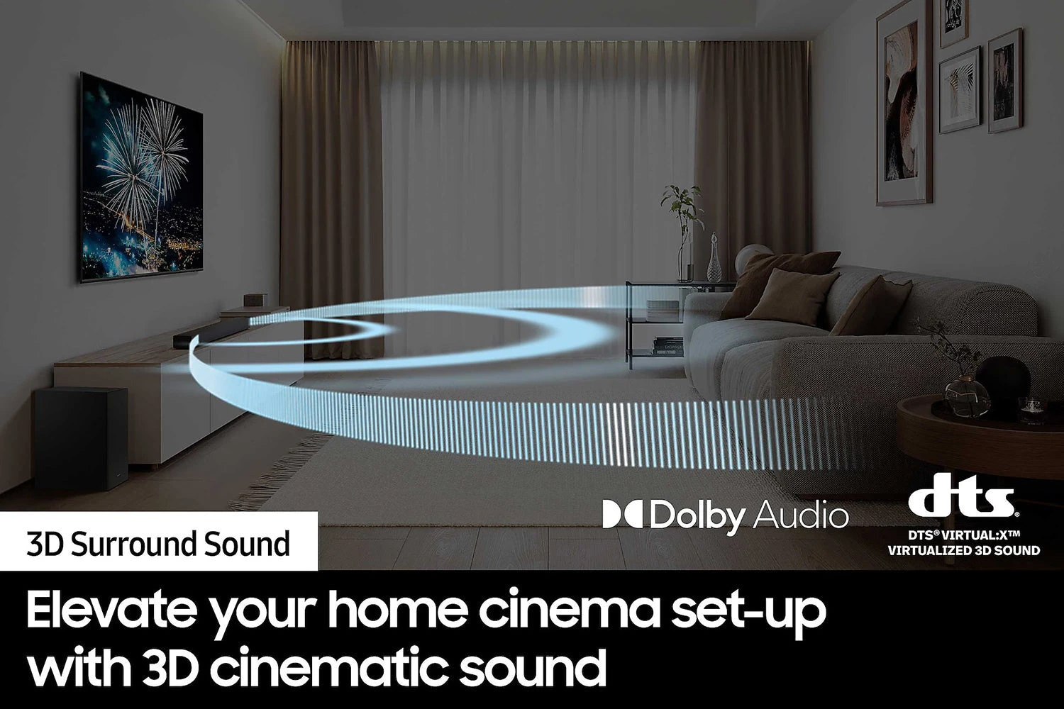 Samsung B Series 3.1ch Soundbar With Subwoofer | Black 8 Samsung B Series 3.1ch Soundbar With Subwoofer | Black - Image 6