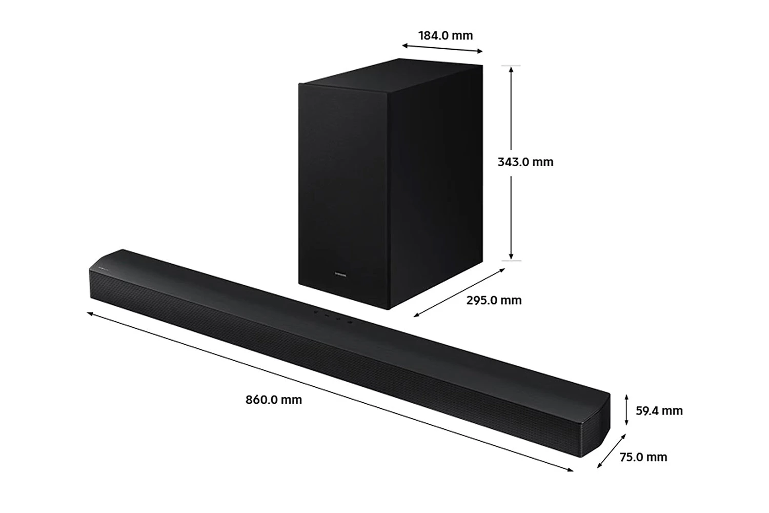 Samsung B Series 3.1ch Soundbar With Subwoofer | Black 10 Samsung B Series 3.1ch Soundbar With Subwoofer | Black - Image 8