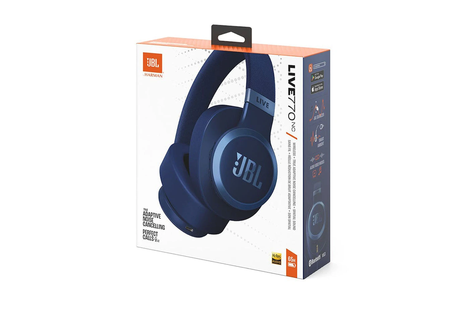 JBL Live 770NC Over-Ear Wireless Noise Cancelling Headphone | Blue 14 JBL Live 770NC Over-Ear Wireless Noise Cancelling Headphone | Blue - Image 12