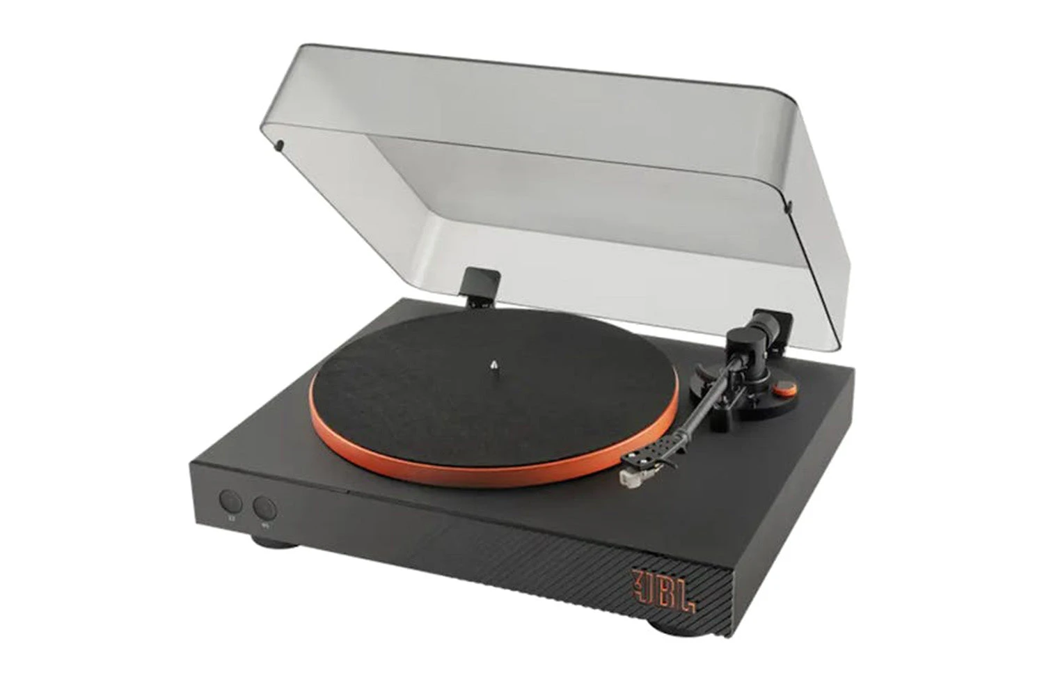 JBL Spinner Bluetooth Turntable Vinyl Record Player | Black/Orange 6 JBL Spinner Bluetooth Turntable Vinyl Record Player | Black/Orange - Image 4