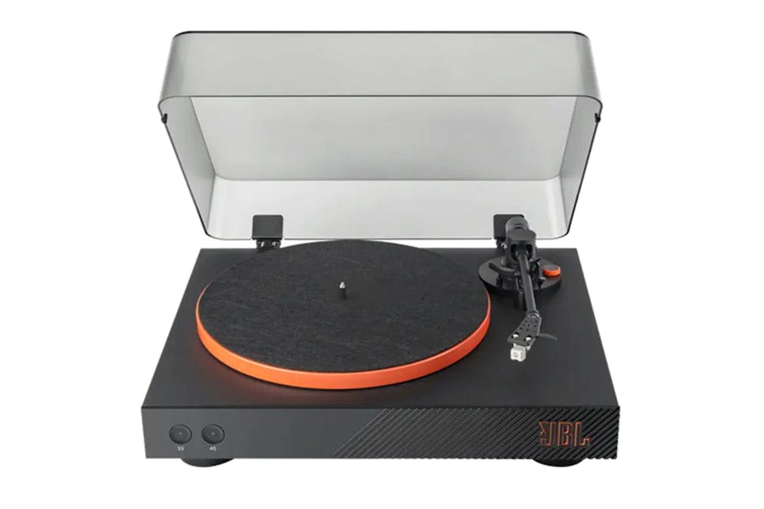 JBL Spinner Bluetooth Turntable Vinyl Record Player | Black/Orange 3 JBL Spinner Bluetooth Turntable Vinyl Record Player | Black/Orange