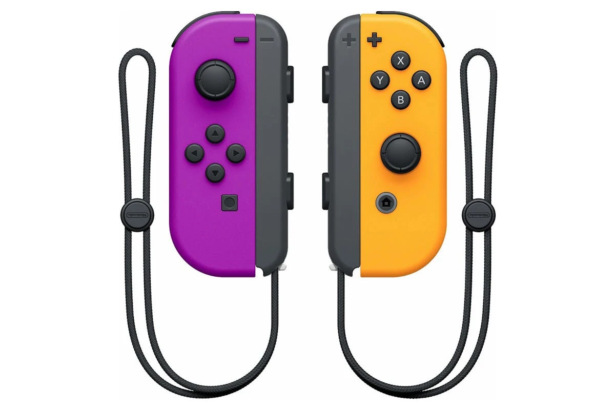 Nintendo Switch Joy-Con Controller Pair | Neon Purple/Orange 4 Nintendo Switch Joy-Con Controller Pair | Neon Purple/Orange - Image 2