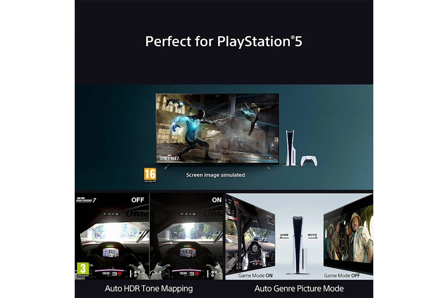 Sony XR70 55" Bravia 7 4K Ultra HD HDR Mini LED Smart TV (2024) | K55XR70PU 7 Sony XR70 55" Bravia 7 4K Ultra HD HDR Mini LED Smart TV (2024) | K55XR70PU - Image 5