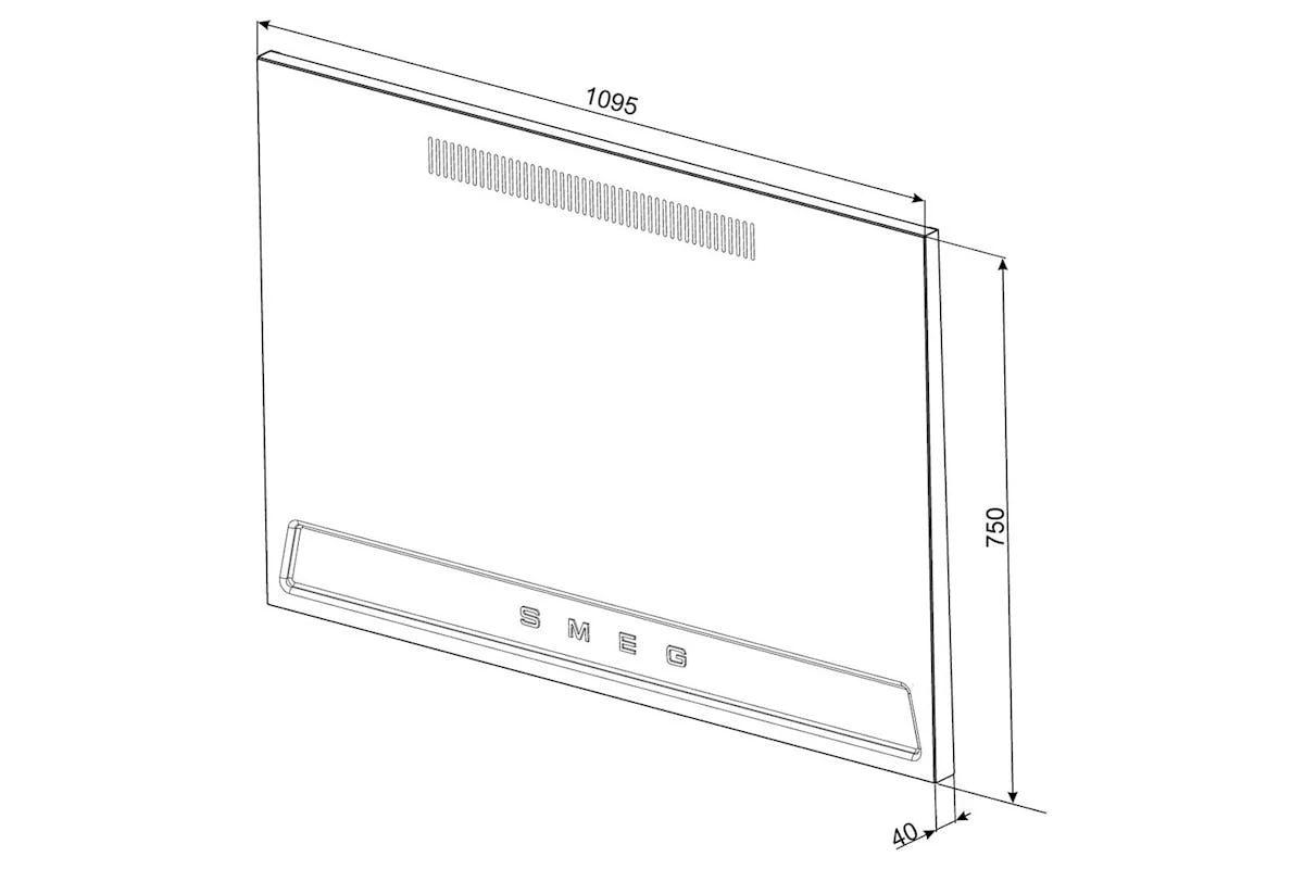 Smeg 110cm Splashback | Black 5 Smeg 110cm Splashback | Black - Image 3