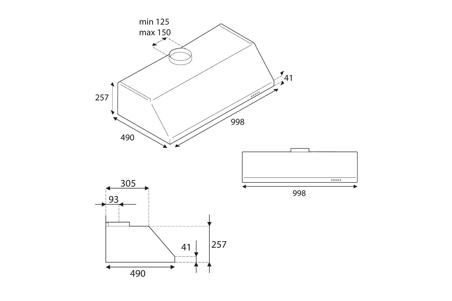 Bertazzoni 100cm Professional Series Undermount Cooker Hood | KU100PRO1XA | Stainless Steel 4 Bertazzoni 100cm Professional Series Undermount Cooker Hood | KU100PRO1XA | Stainless Steel - Image 2