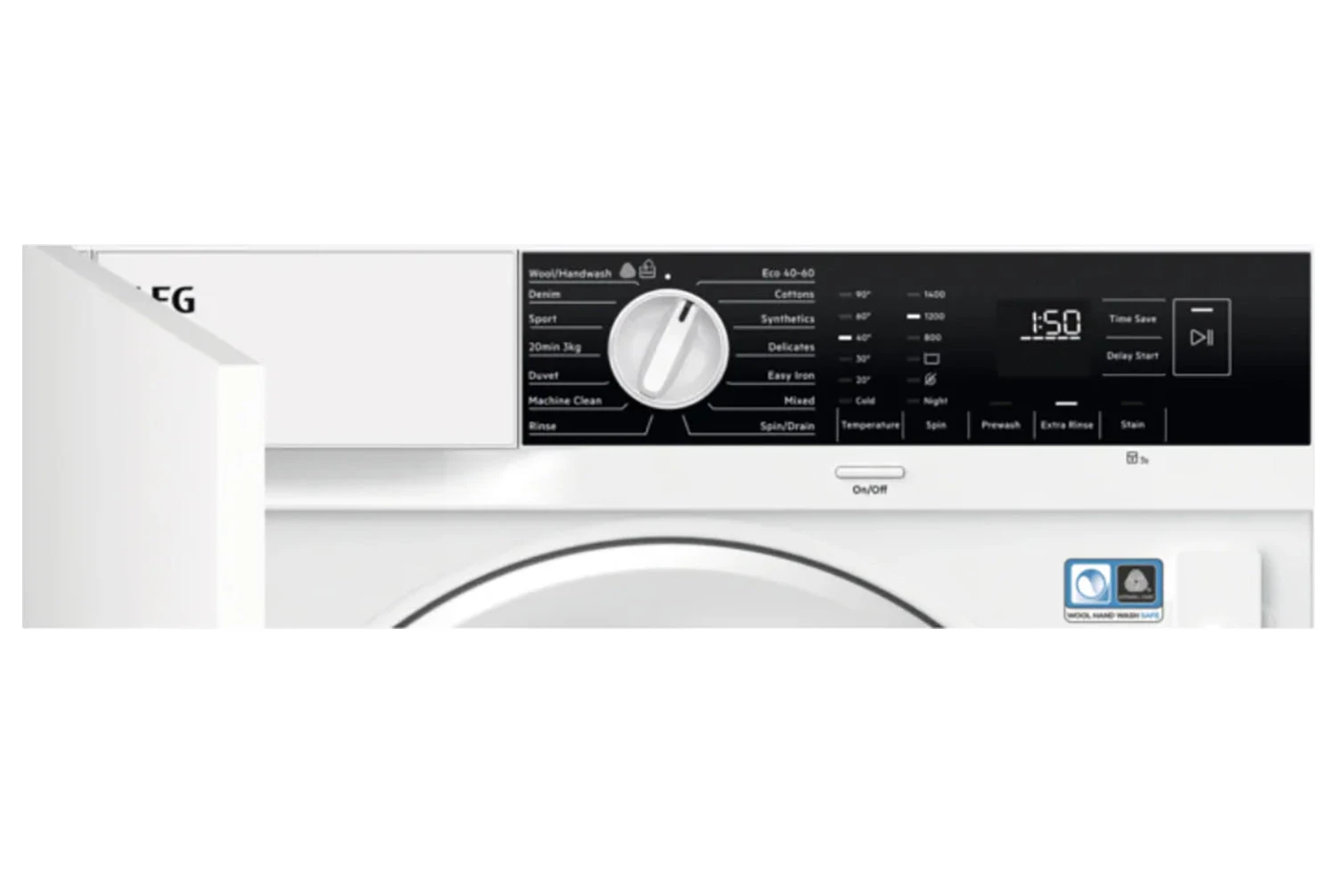 AEG 6000 Series ProSense 7kg Built-in Washing Machine | LFX6G7434BI 5 AEG 6000 Series ProSense 7kg Built-in Washing Machine | LFX6G7434BI - Image 3