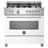 Bertazzoni 90cm Master Series Dual Fuel Range Cooker | MAS95C1EBIC | Bianco 2 Bertazzoni 90cm Master Series Dual Fuel Range Cooker | MAS95C1EBIC | Bianco -Home Appliances MAS95C1EBIC 1