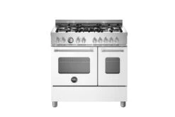 Bertazzoni 90cm Master Series Dual Fuel Range Cooker | MAS95C2EBIC | White