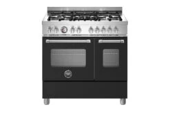 Bertazzoni Master Series 90cm Double Oven Electric Range Cooker | MAS95C2ENEC | Matte Black