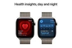 Apple Watch Series 10 GPS + Cellular | 46mm | Natural Titanium Case With Natural Milanese Loop S/M -Home Appliances MC7Q4QAA 5