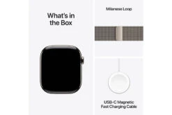 Apple Watch Series 10 GPS + Cellular | 46mm | Natural Titanium Case With Natural Milanese Loop S/M -Home Appliances MC7Q4QAA 8