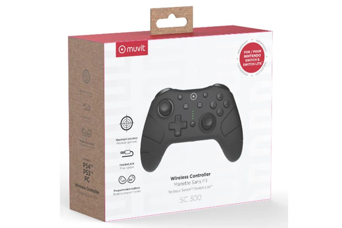Muvit Switch Wireless Controller | Black 4 Muvit Switch Wireless Controller | Black - Image 2