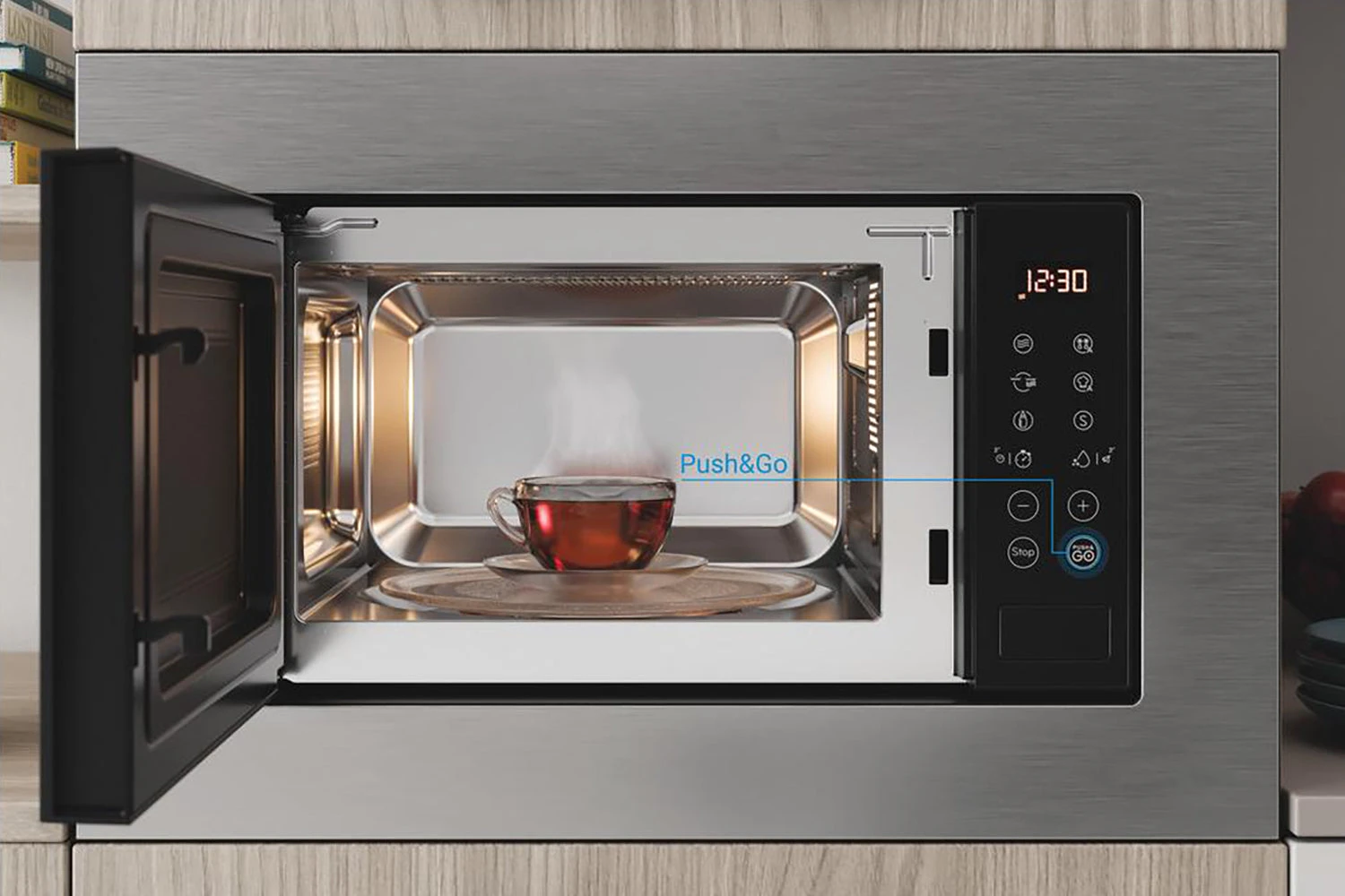 Indesit Built In Microwave | MWI120GX | Stainless Steel 10 Indesit Built In Microwave | MWI120GX | Stainless Steel - Image 8